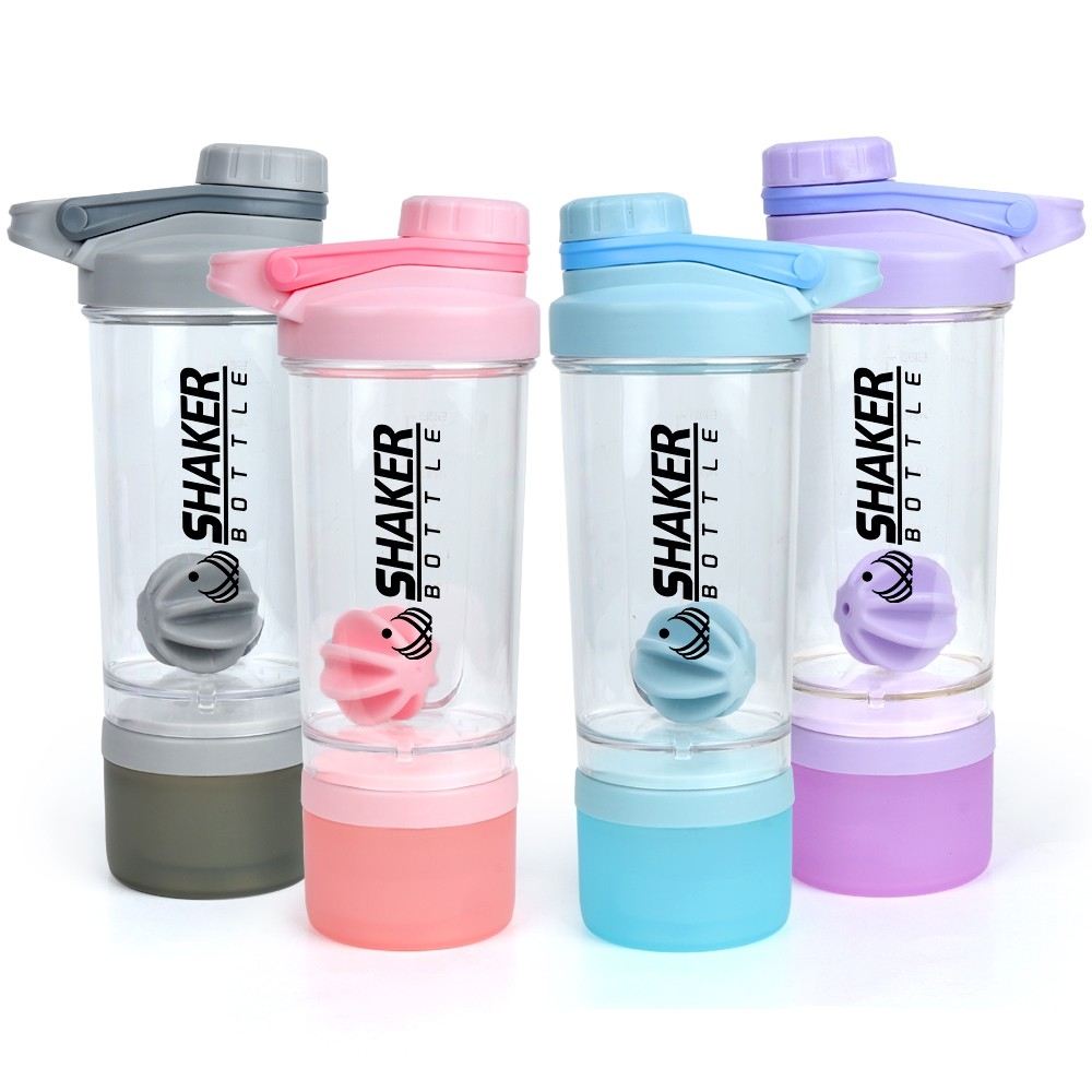 500ml Gym Plastic Protein Shaker Bottle With Box Gym & Sports Shaker Bottle With Mixing Ball